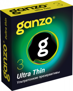 Презервативы "Ganzo Ultra Thin" супер тонкие, 3шт