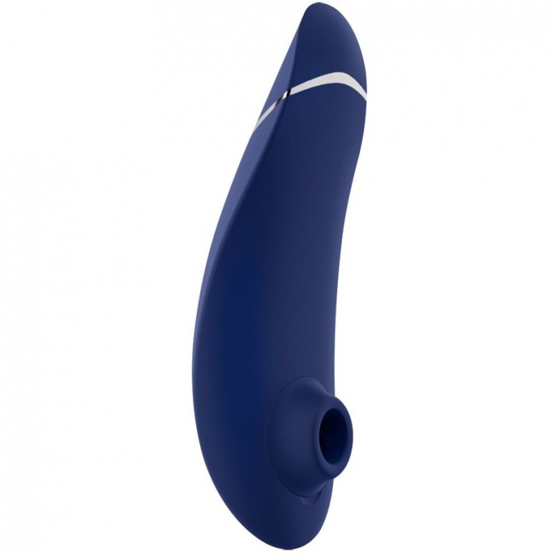 Стимулятор клитора "Womanizer Premium 2" с интеллектом и автопилотом, синий 